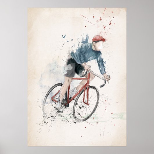 Ik wil op mijn fiets rijden poster (Voorkant)