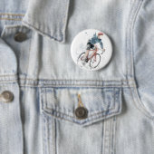 Ik wil op mijn fiets rijden ronde button 5,7 cm (In situ)