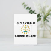 Ik wil op Rhode Island Briefkaart (Staand voorkant)