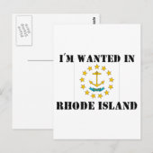 Ik wil op Rhode Island Briefkaart (Voorkant / Achterkant)