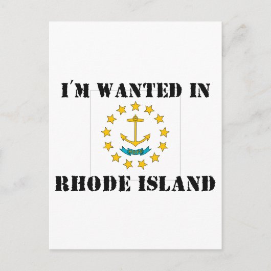 Ik wil op Rhode Island Briefkaart (Voorkant)