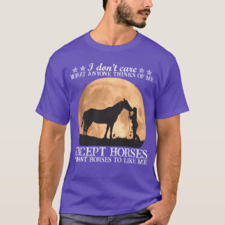 Ik wil paard zoals ik grappige paardenliefhebbers  t-shirt