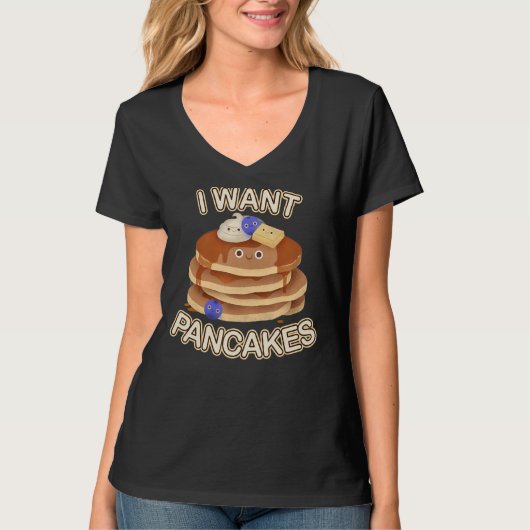 Ik wil pannenkoeken t-shirt (Voorkant)