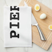 Ik wil pierogi grappige keukenhanddoeken uit de ke (Quarter Fold)