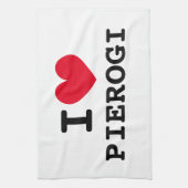 Ik wil pierogi grappige keukenhanddoeken uit de ke (Verticaal)