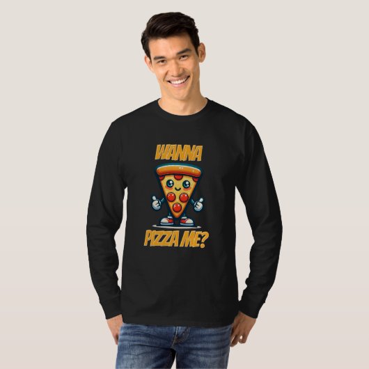 Ik wil pizza | Grappig eten Pun T-shirt (Voorkant volledig)