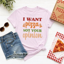 Ik wil pizza, niet jouw mening Grappige voedsel ci