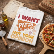 Ik wil pizza, niet jouw mening Grappige voedsel ci