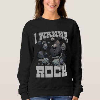 Ik wil pun-rock T Fun Unieke Vader-grapjes Grafisc Trui