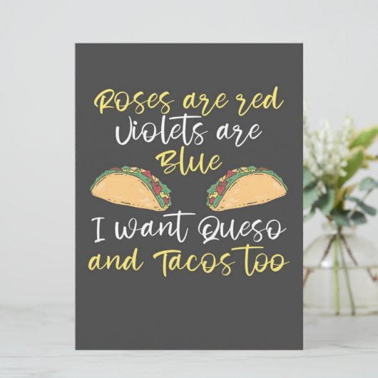 Ik wil Queso and Tacos too_701e34210f53ab0073e6164 Menu (Staand voorkant)