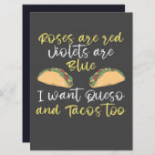 Ik wil Queso and Tacos too_701e34210f53ab0073e6164 Menu (Voorkant / Achterkant)