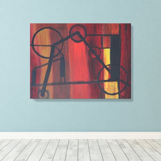 Ik wil rijden canvas afdruk (Insitu (Houten vloer))