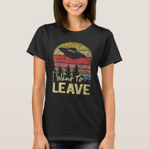 Ik wil Sarcastische Gezegden Alien Ufo Novelt verl T-shirt
