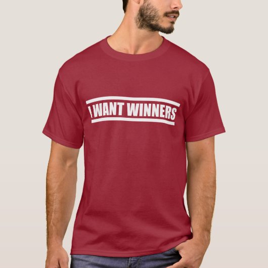 Ik wil Shirt Football Winnaars (Voorkant)