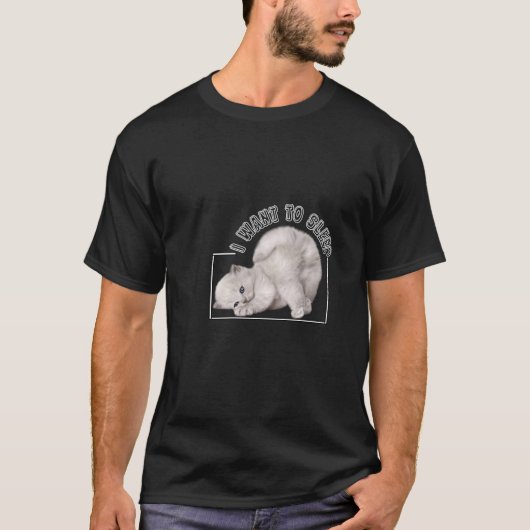Ik wil slapen t-shirt (Voorkant)
