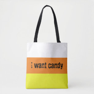 Ik wil snoep Candy Corn Tote Bag