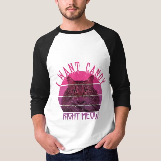 Ik wil snoep, net op mijn hoed. t-shirt (Voorkant)