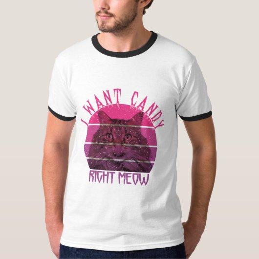 Ik wil snoep, net op mijn hoed. t-shirt (Voorkant)