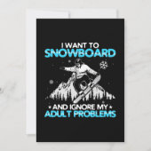 Ik wil snowboarden kaart (Voorkant)