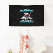 Ik wil snowboarden spandoek (Insitu)