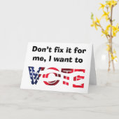 Ik wil stemmen kaart (Gele Bloem)