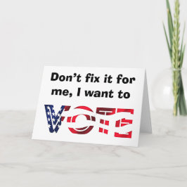 Ik wil stemmen kaart