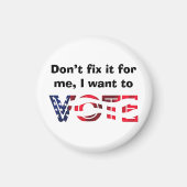 Ik wil stemmen magneet (Voorkant)