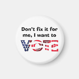 Ik wil stemmen magneet