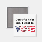 Ik wil stemmen magneet (Voorkant / Achterkant)