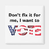 Ik wil stemmen magneet (Voorkant)