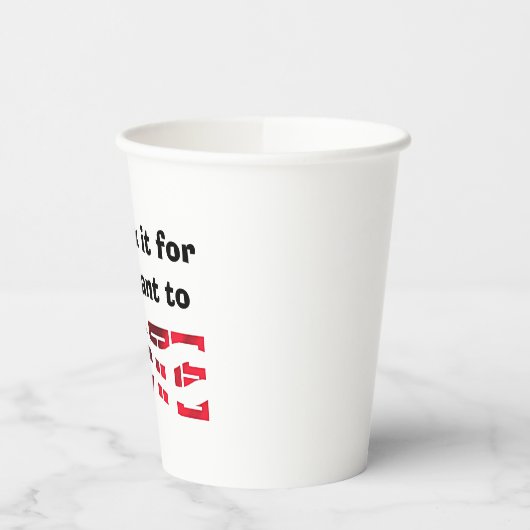 Ik wil stemmen papieren bekers (Links)