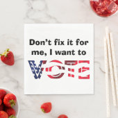 Ik wil stemmen servet (Insitu)