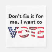 Ik wil stemmen servet (Voorkant)