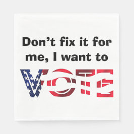 Ik wil stemmen servet