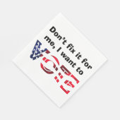 Ik wil stemmen servet (Hoek)