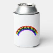Ik wil sterven - Regenboog Blikjeskoeler (Blikje Achterkant)