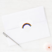 Ik wil sterven - Regenboog Hart Sticker (Envelop)