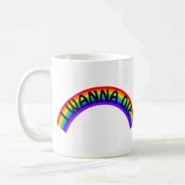 Ik Wil Sterven - Regenboog Koffiemok