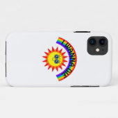 Ik wil sterven - regenboog lachende zon Case-Mate iPhone case (Achterkant (horizontaal))
