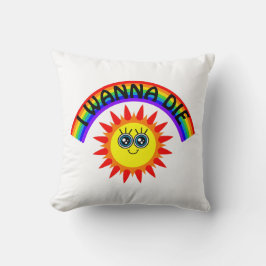 Ik wil sterven - regenboog lachende zon kussen