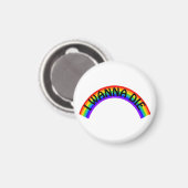 Ik Wil Sterven - Regenboog Magneet (Voorkant / Achterkant)