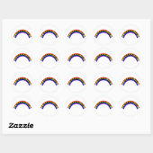 Ik wil sterven - Regenboog Ronde Sticker (Vel)