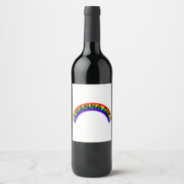 Ik Wil Sterven - Regenboog Wijn Etiket