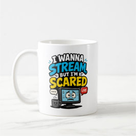 Ik Wil Streamen Maar Ik Ben Bang Gamer Koffiemok