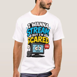 Ik Wil Streamen Maar Ik Ben Bang Gamer T-shirt