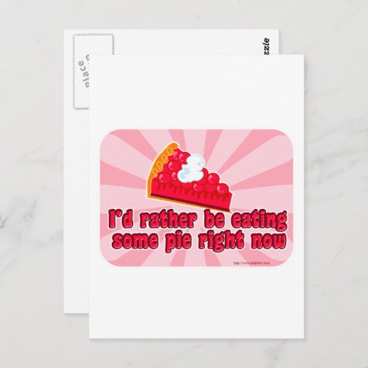 Ik wil taart. briefkaart (Voorkant / Achterkant)