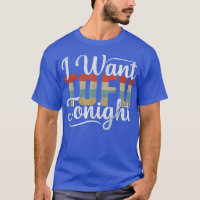 Ik wil Tofu Tonight Retro Funny Vegan Vegetarian