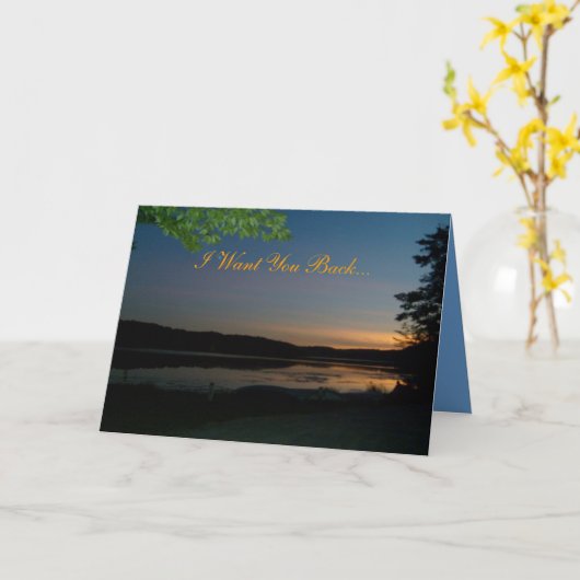 Ik wil u Achter… Kaart (Gele Bloem)