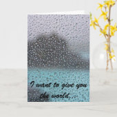 Ik wil u de wereld… kaart (Gele Bloem)
