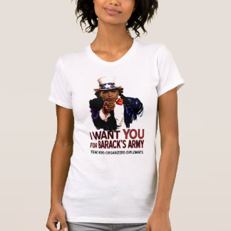 Ik wil u - Obama Politiek Dames T-shirt